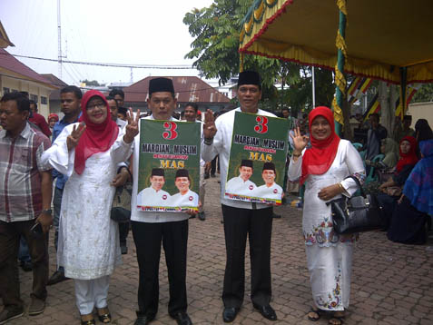 Lantunan Rabana Iringi Doa Warga Koto Rajo untuk Menangkan MM di Pilkada Kuansing 