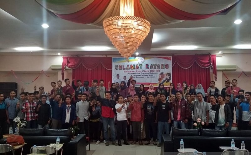 Relawan Cinta Ibu Rohil Deklarasi dukung Jokowi
