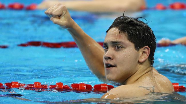 Kalahkan Phelps, Schooling Rebut Emas Pertama Singapura 