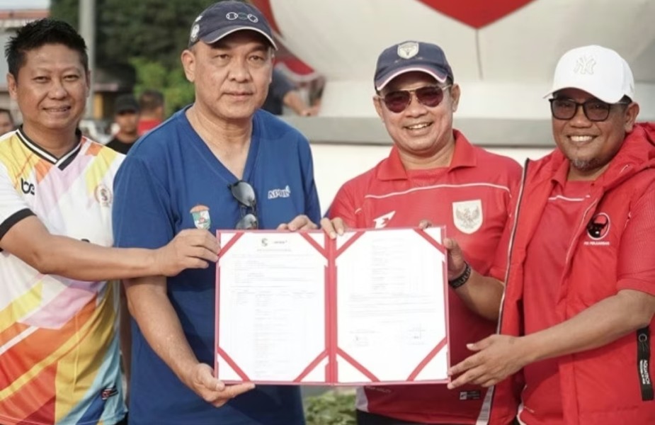 Peresmian Taman Bola Pangkalan Kerinci, Kolaborasi Pemkab Pelalawan dan PT RAPP 