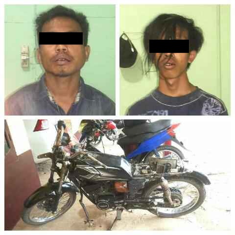 Dua Pelaku Curanmor Digulung Polsek Bangko Pusako