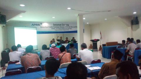 Kinerja PHTL, FKD dan LEI Bersama PT RAPP Gelar Konsultasi Publik