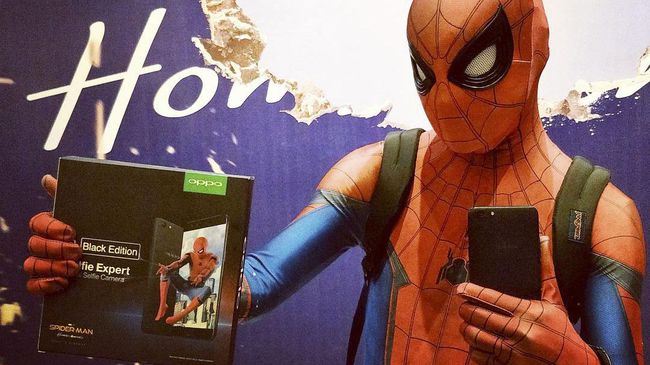 Oppo Bagi-bagi F3 Edisi Spider-Man: Homecoming 