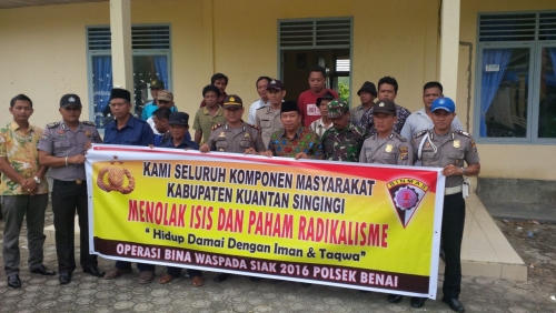 Tangkal ISIS, Polsek Benai Sosialisasikan Bahaya Paham Radikalisme
