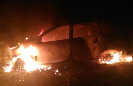 Hajar dan Bakar Mobil Terduga Pencuri Sapi, 7 Warga Inhu Ditangkap