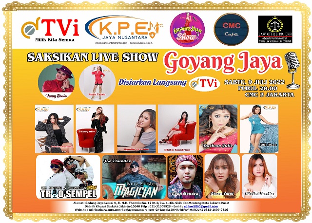 Gandeng DTVi, Label KPE Jaya Nusantara Gelar Live dangdut “Goyang Jaya” 