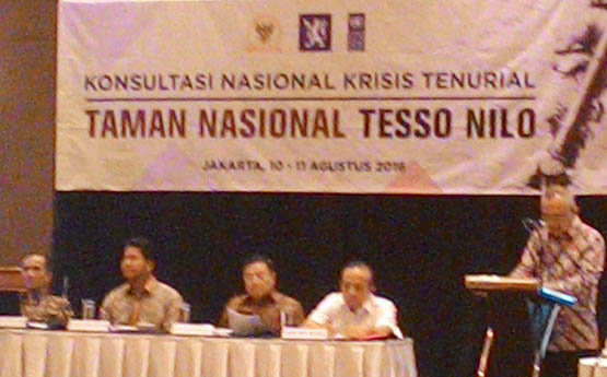 Gubri Pembicara di Konsultasi Nasional Krisis Tenurial TNTN Tajaan Komnas HAM 