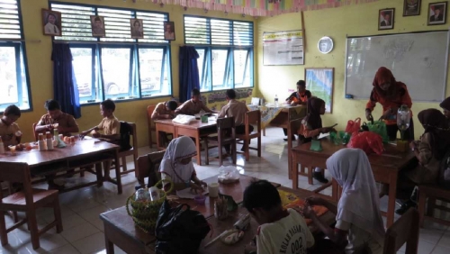 Delapan SD di Kampar Kiri Antusias Ikuti Kampanye Sekolah Bersih