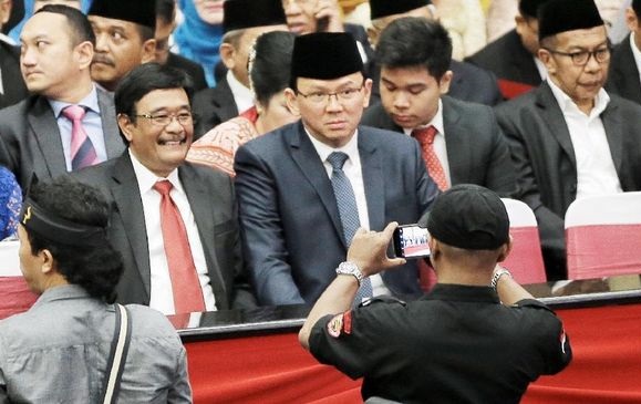 Ahok dan Djarot Hadiri Pelantikan DPRD DKI Jakarta 