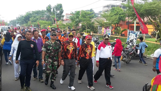 Jalan Santai HUT PP dan Sumpah Pemuda Meriah 