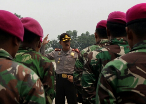 Selama Tak Ada Titik Api, Personil dari Marinir di Meranti Fokus Sosialisasi