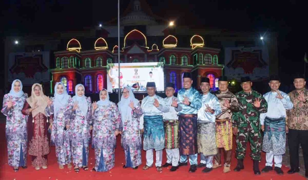 Pengaruh Teknologi dan Tantangan Fiskal Dominasi Sambutan Bupati Bengkalis di Pembukaan MTQ Bandar Laksamana ke-8 