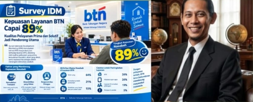 Dekat dengan Nasabah, BTN Raih Penilaian Positif dalam Survei IDM 2026