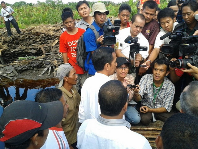 Kedatangan Jokowi ke Riau Kurang Ampuh, 4 Kabupaten/kota Kembali Dikepung Asap 