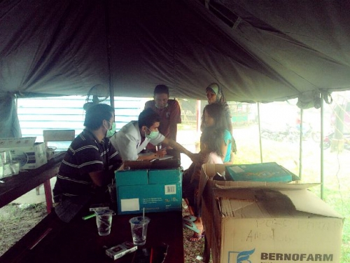 Dua Minggu Berdiri, Posko Kesehatan RAPP di Kuansing Mampu Menekan ISPA