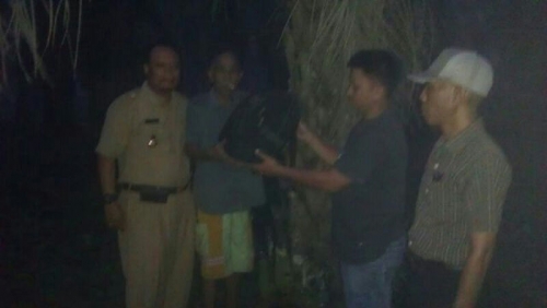 Temukan Tas Ransel Warna Hitam, Warga Jalan Tuk Modang Pematang Reba Heboh