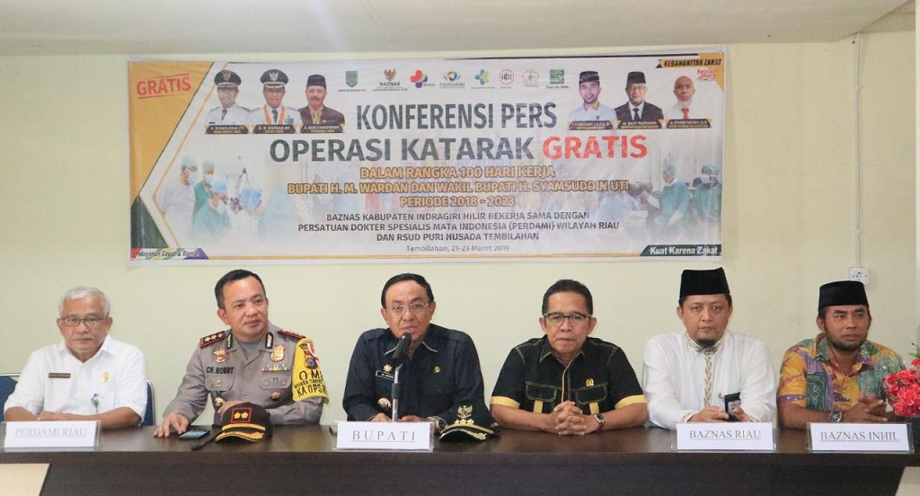 Sebanyak 240 Lansia di Inhil ikuti operasi katarak gratis 