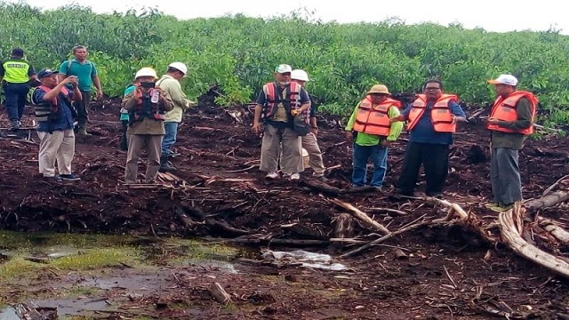 Penggalian Kanal Tanpa Amdal Dipergoki Tim Dinas LHK Riau