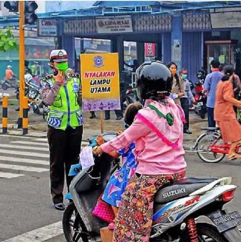 Kabut Pekat, Penggunaan Jalan di Inhil Diimbau Nyalakan Lampu Utama Kendaraan