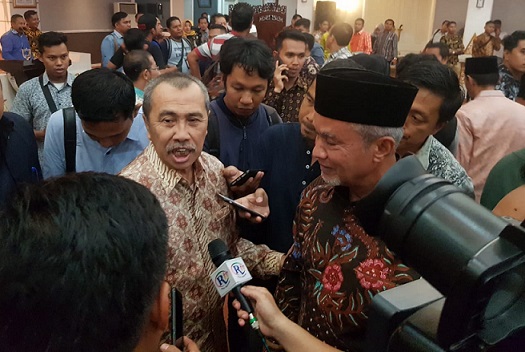 Wabup Said Hasyim Ikuti Rakor Penetapan Status Siaga Darurat Bencana Kebakaran Hutan dan Lahan Riau 