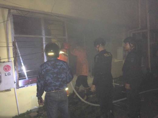 Polda Riau Nyaris Terbakar Hebat Subuh Tadi, 1 Ruangan Staf Humas Gosong