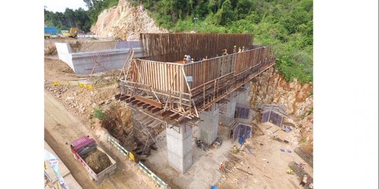 Pembangunan Jembatan Holtekamp Capai 39,34 Persen
