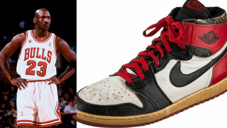 Sepatu Michael Jordan musim debut laku dilelang Rp8,2 miliar 