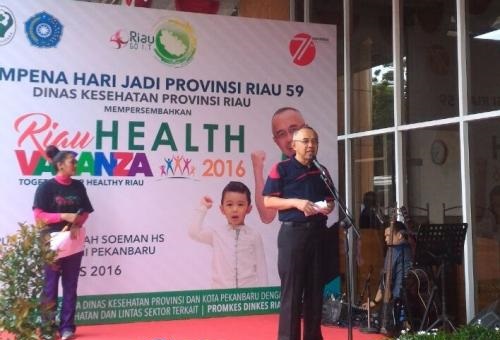 Apresiasi Riau Health Vaganza 2016, Gubri Dukung Pelayanan Kesehatan Gratis