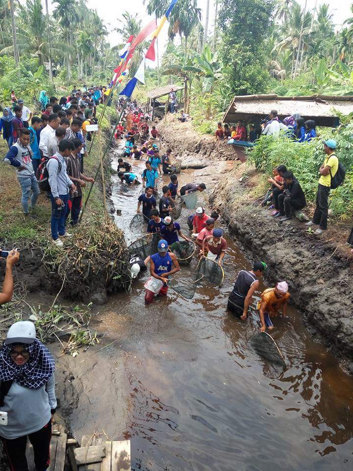 Bakaroh, Tradisi Unik Menangkap Ikan Warga Sungai Intan, Inhil