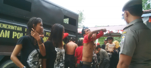 Berkeliaran di Pelalawan, 18 Anak Punk Diamankan 3 Diantaranya Perempuan 