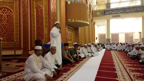 Bupati Sambut Kedatangan 223 JH Rohul di Masjid Agung 
