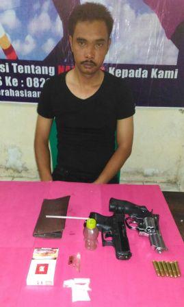 Geledah Rumah Pengguna Narkoba, Polres Rohil Temukan Dua Pucuk Softgun 