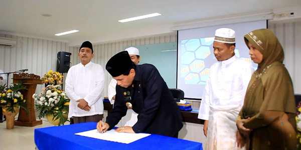 Bupati Rohul Lounching Kursus Pra Nikah Keluarga Sakinah