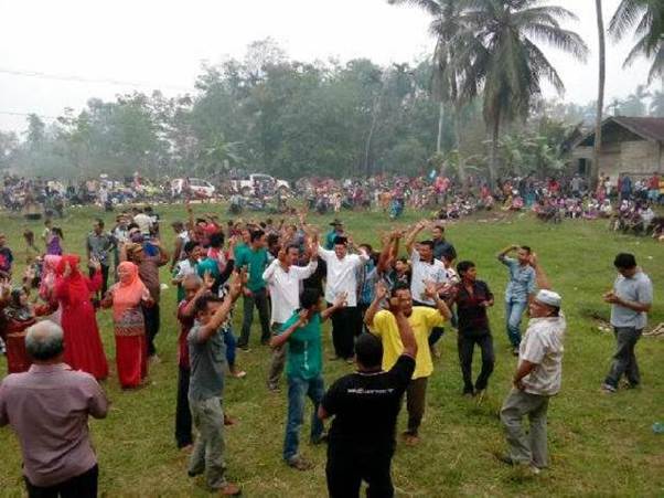 Kampanye di Desa Pulau Panjang Hilir, Tokmas Minta Warga Inuman Kompak Dukung MM 