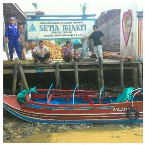 Speedboat Ditabrak Pompong Bermuatan 20 Ton di Inhil, 2 Orang Hilang