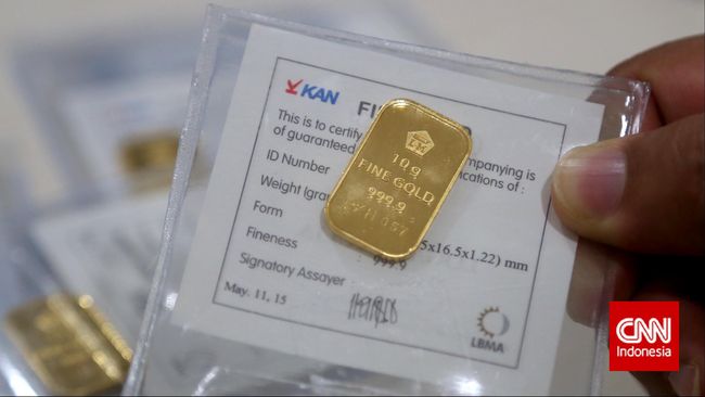 Harga Emas Antam Berkilau ke Level Rp762 Ribu per Gram