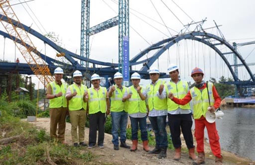 Siap Desember, Kampar Segera Miliki Jembatan Waterfront City nan Menawan