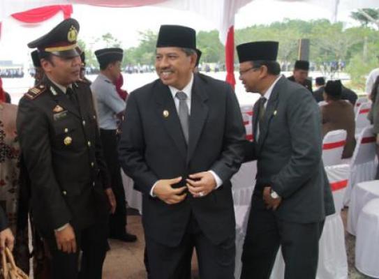 Di Bawah Gerimis, ASN Siak Peringati Kesaktian Pancasila 