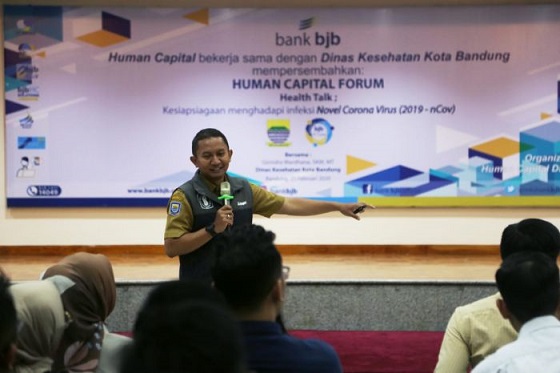 Insan Bank BJB Dibekali Pengetahuan tentang Virus Covid-19