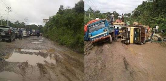 Jalan Provinsi Dan Jalan Nasional di Riau Rusak Parah. 
