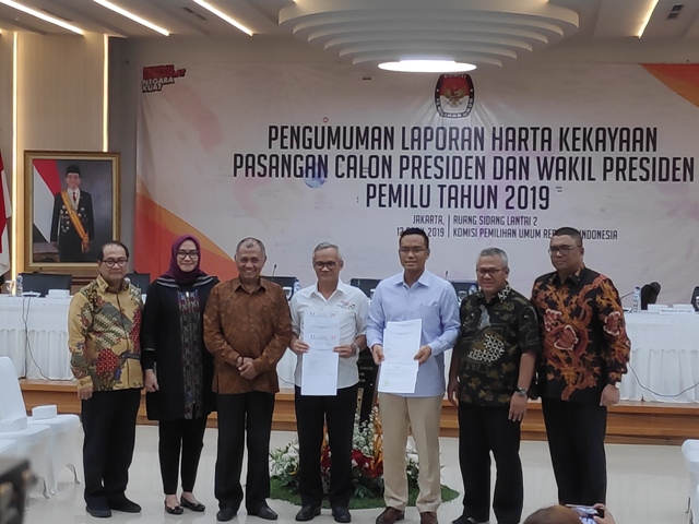 Harta Kekayaan Capres-Cawapres Diumumkan