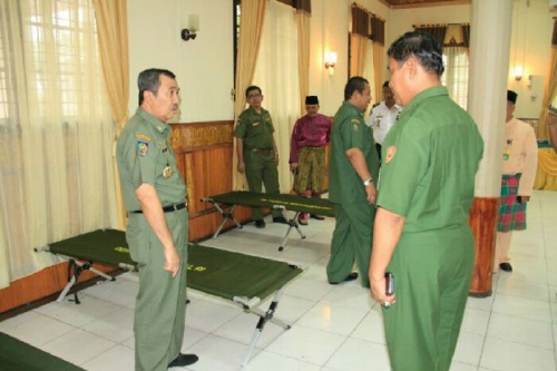 Tinjau Ruang Evakuasi Korban Kabut Asap, Bupati Siak: Semua yang Dibutuhkan Segera Disiapkan 