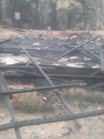 Rumah Semi Permanen di Kaiti Rohul Ludes Terbakar 