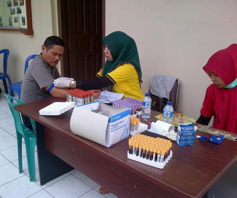Setahun Sekali, Polisi di Meranti di Tes Kesehatan