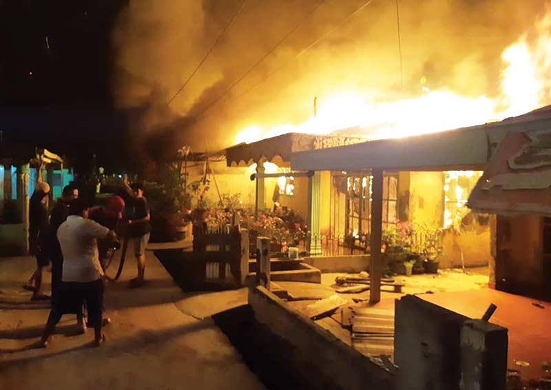 Tujuh Rumah Terbakar di Dumai