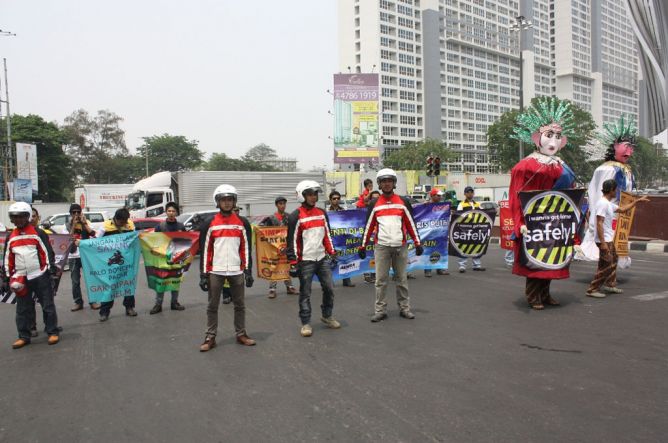 HOC Kampanye Safety Riding Dibalut Budaya Betawi 