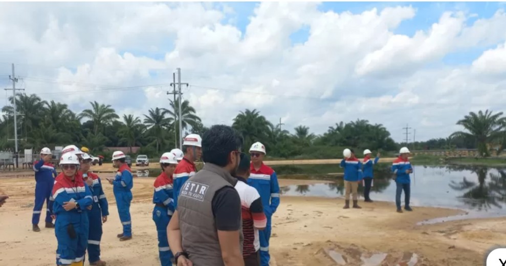 PETIR Mengecek Lokasi Dugaan Limbah PHR, Desak Polda Riau Usut Tuntas Kematian Dua Balita 