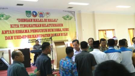 Pengurus BUM Desa, UED-SP, dan BUEK se-Rohul Gelar Halal Bihalal 