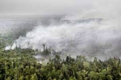 Gawat, Satelit Deteksi 672 Titik Panas di Sumatera, Pekanbaru Kembali Diselimuti Kabut Asap 