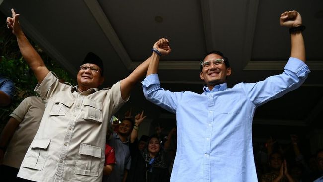 Perubahan Klaim Angka Kemenangan Prabowo-Sandi Pasca Pilpres